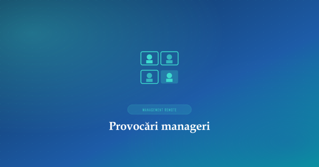 Echipă remote în video conferință